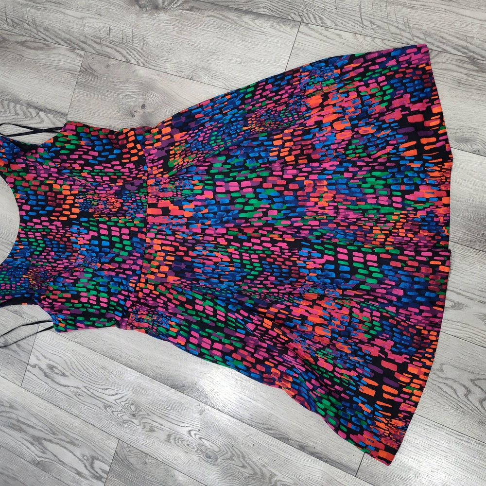 Ellen Tracy Multicolor Patterned Dress